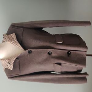 Women's Land's End Size 8P Wool Hooded peacoat